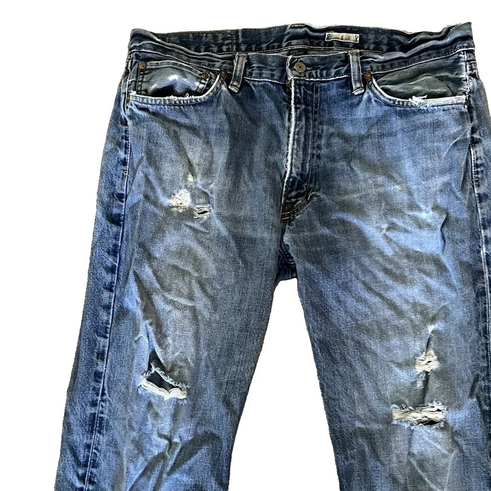 Polo Ralph Lauren Y2K 2000s Classic Thrashed Jeans Men's 36x32 Straight Grunge